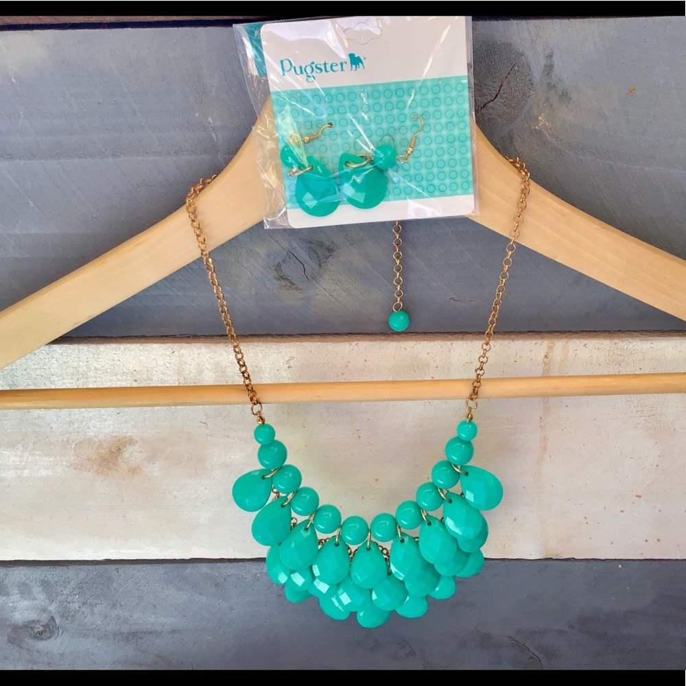Necklace with matching earrings
